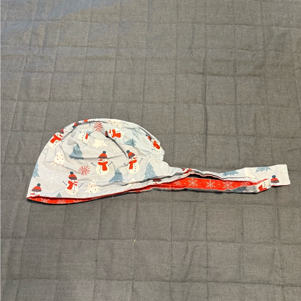 Snowman Print KimKaps Scrub Cap
